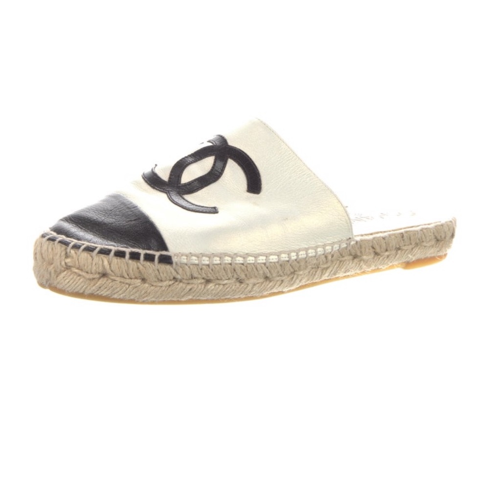 Chanel Espadrille Slides Size 38 View 2
